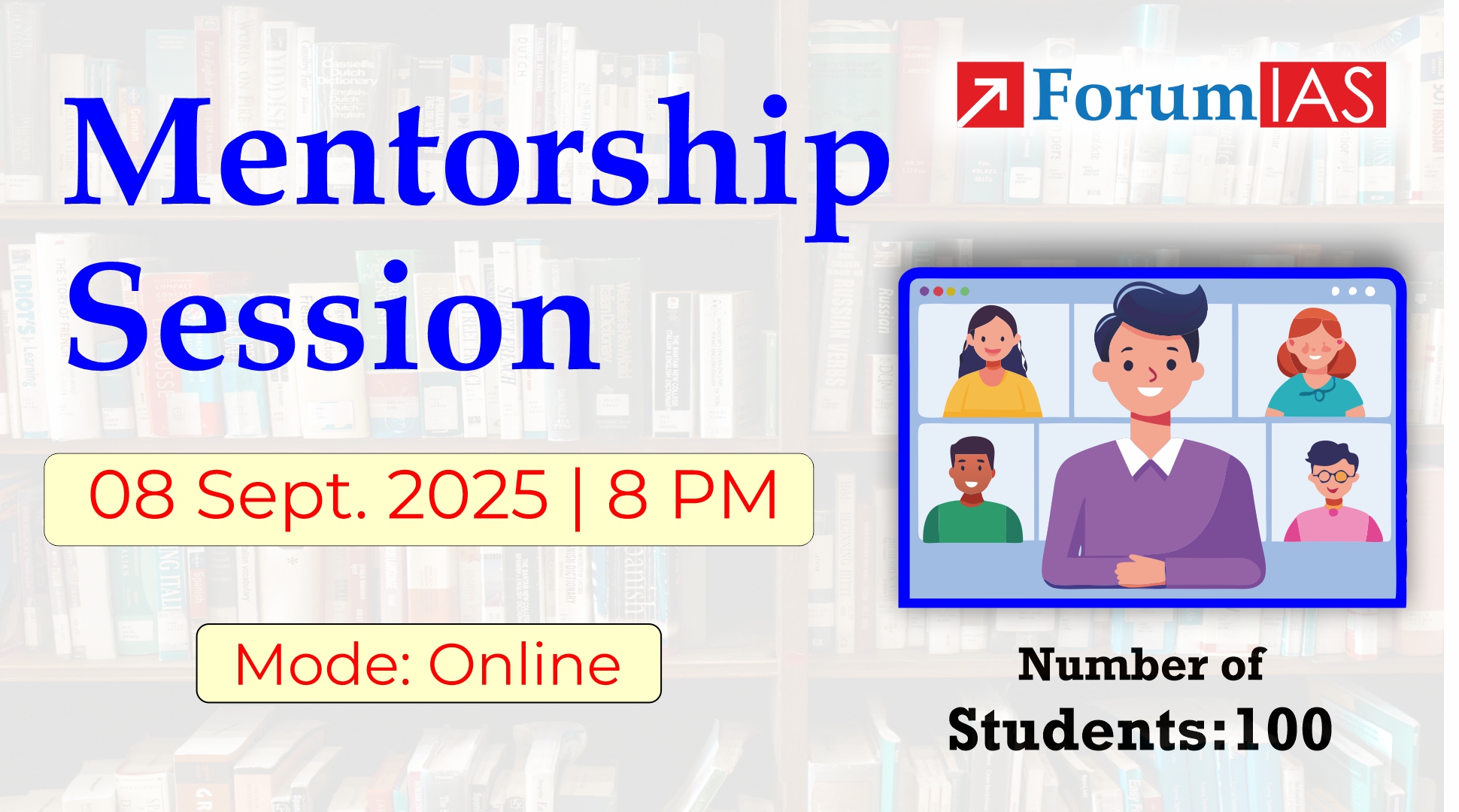 Mentorship Session with Dr. Asif Khan for 100 students only | 8th Sept. 8:00pm